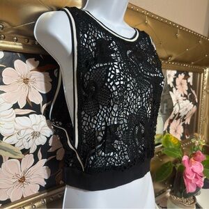 Hypr Crochet Sporty Top Size Medium Streetwear Y2K Athleisure Mesh Women